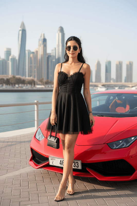 Corset Tulle Party Dress - Black - DrapeMe - Your Affordable place for In-Trend clothing