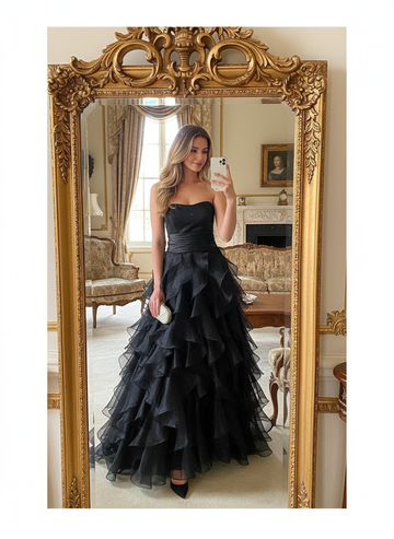 Cinderella Off- Shoulder Dress - Black
