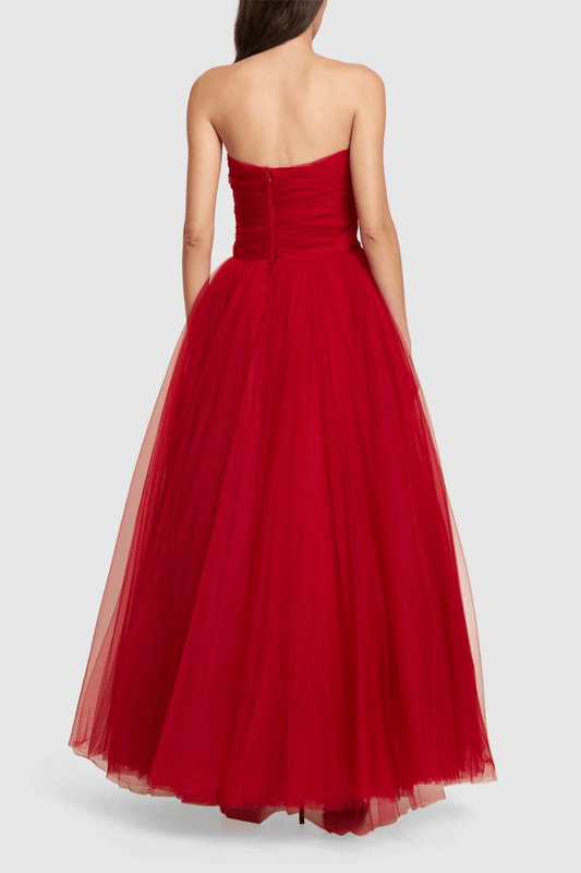 Strapless asymmetric tulle mini dress - DrapeMe - Your Affordable place for In-Trend clothing