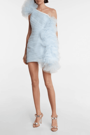 Stylish Short One-Shoulder Dress for Women - DrapeMe - Your Affordable place for In-Trend clothing