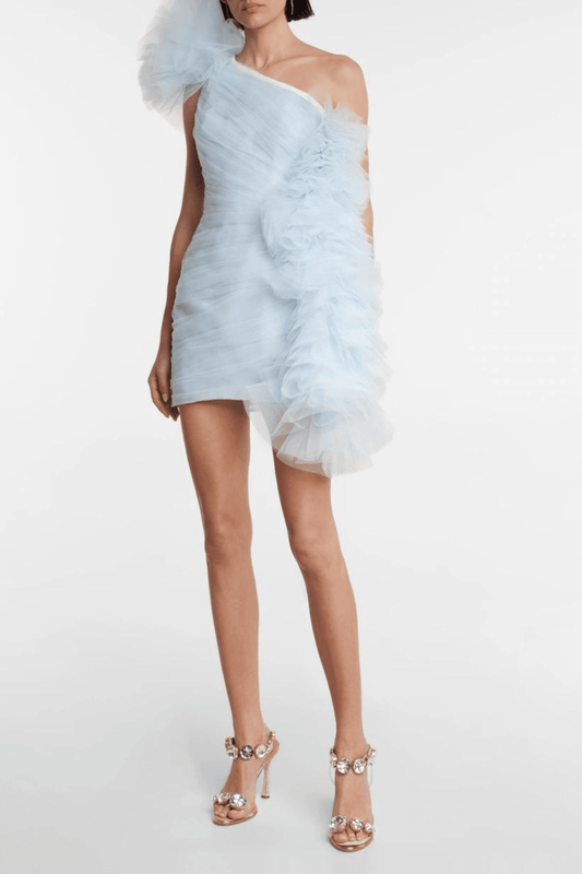 Stylish Short One-Shoulder Dress for Women - DrapeMe - Your Affordable place for In-Trend clothing