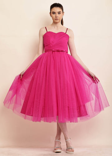 Pink Petal Princess Maxi Dress - Fuchsia Pink - DrapeMe - Your Affordable place for In-Trend clothing