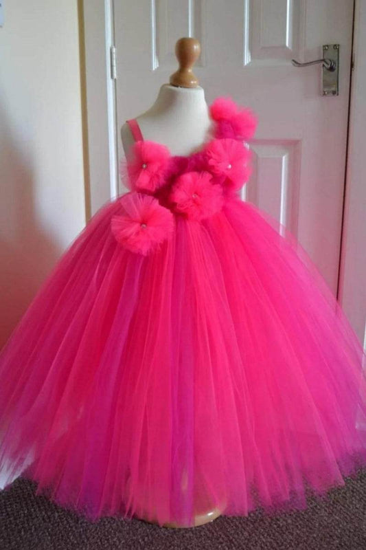 Blossom Pink Flower Appliqué Dress - DrapeMe - Your Affordable place for In-Trend clothing