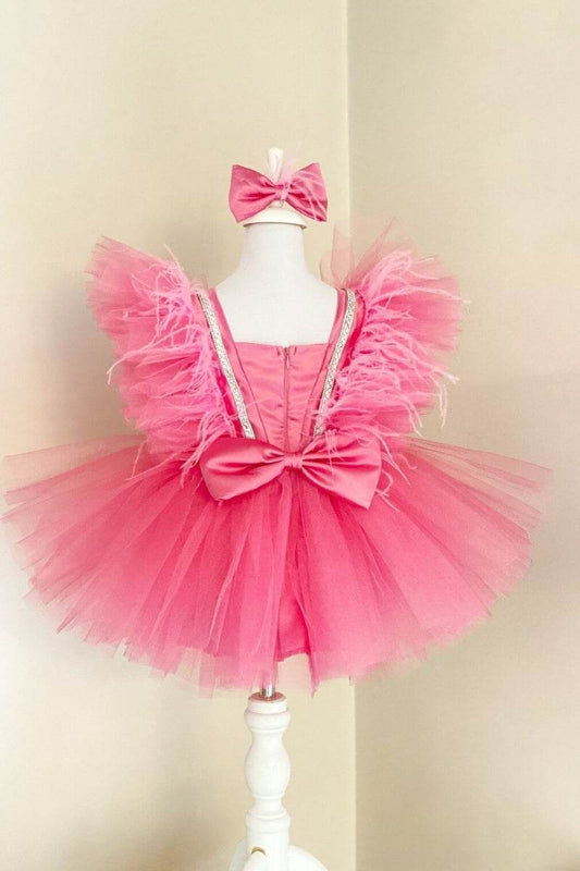 Fairy Tale Rose Pink Tulle Birthday Dress - DrapeMe - Your Affordable place for In-Trend clothing