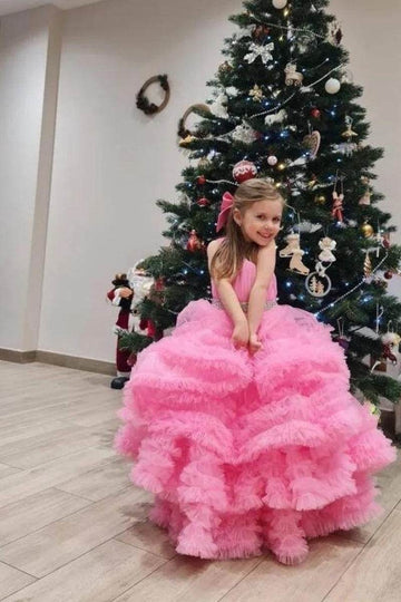 Pink Tulle Layered Birthday Dress - DrapeMe - Your Affordable place for In-Trend clothing