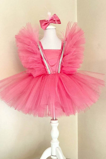 Fairy Tale Rose Pink Tulle Birthday Dress - DrapeMe - Your Affordable place for In-Trend clothing