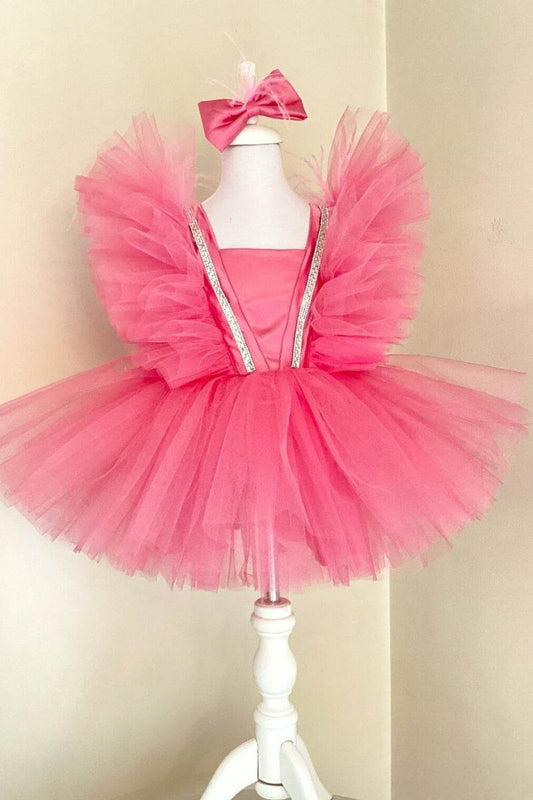 Fairy Tale Rose Pink Tulle Birthday Dress - DrapeMe - Your Affordable place for In-Trend clothing