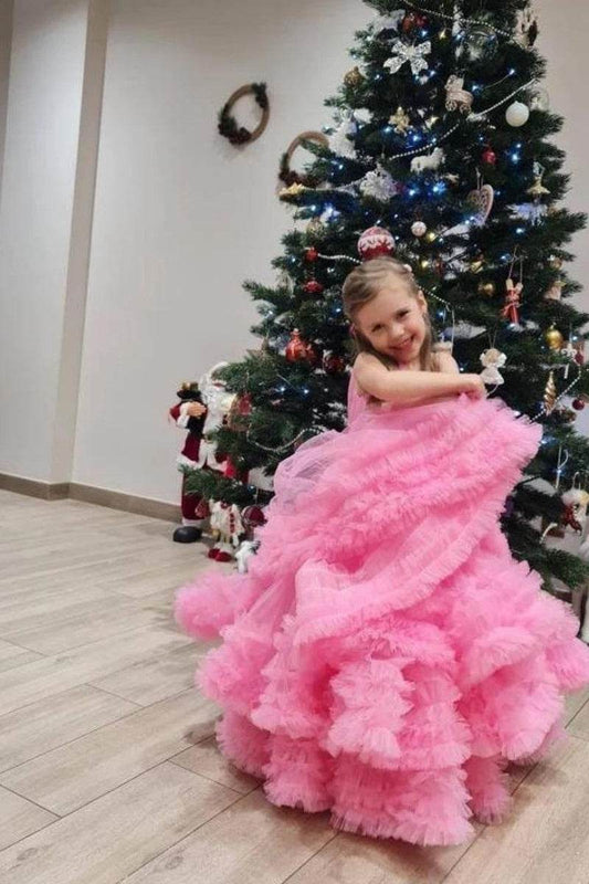 Pink Tulle Layered Birthday Dress - DrapeMe - Your Affordable place for In-Trend clothing