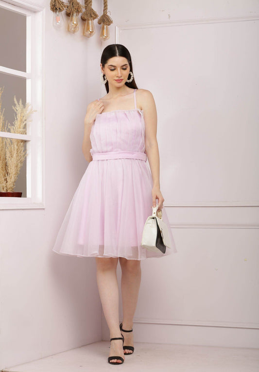 Lilac Starstruck Flare Dress - DrapeMe - Your Affordable place for In-Trend clothing