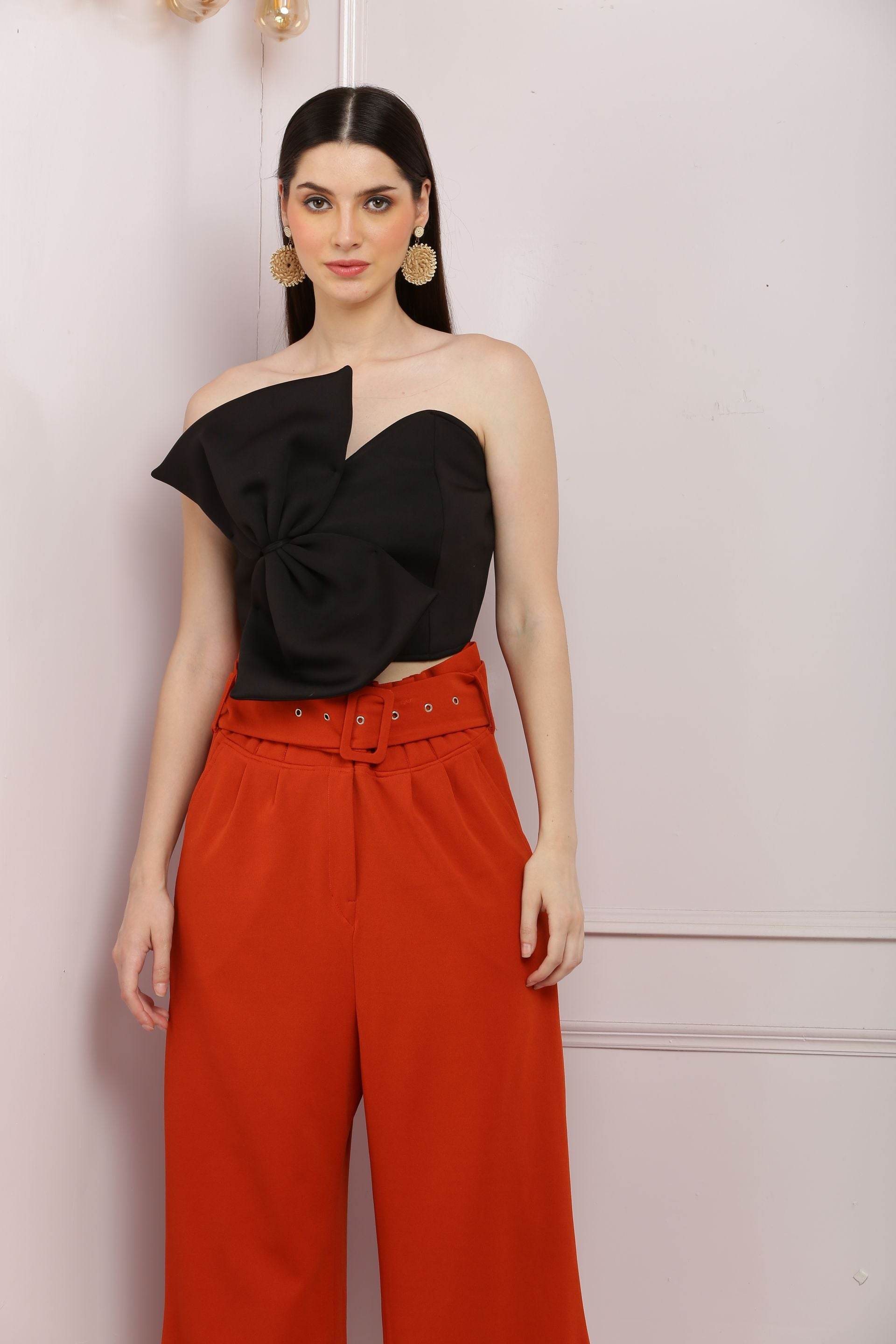 Big Bow Black Tube Top - DrapeMe - Your Affordable place for In-Trend clothing