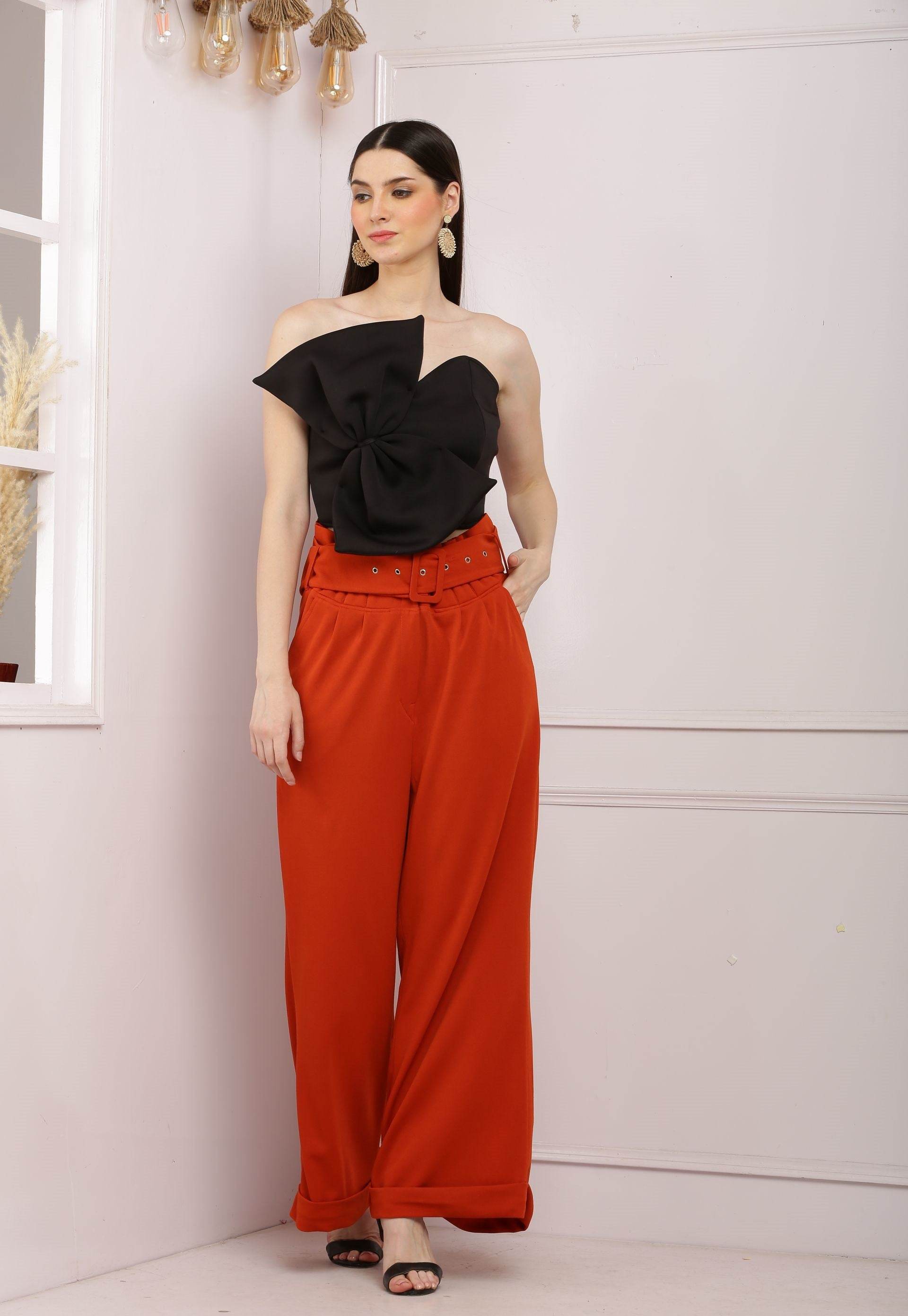 Big Bow Black Tube Top - DrapeMe - Your Affordable place for In-Trend clothing