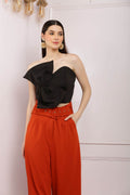 Big Bow Black Tube Top - DrapeMe - Your Affordable place for In-Trend clothing