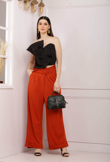 Big Bow Black Tube Top - DrapeMe - Your Affordable place for In-Trend clothing