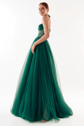 Emerald Green Tulle Corset Dress - DrapeMe - Your Affordable place for In-Trend clothing