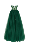 Emerald Green Tulle Corset Dress - DrapeMe - Your Affordable place for In-Trend clothing