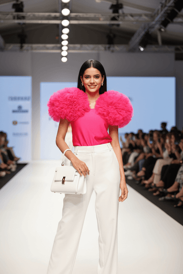 Pink Petal Pom Pom Top - DrapeMe - Your Affordable place for In-Trend clothing