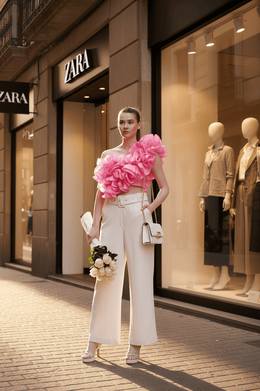 Blush My Baby Ruffled Top- Baby Pink - DrapeMe - Your Affordable place for In-Trend clothing