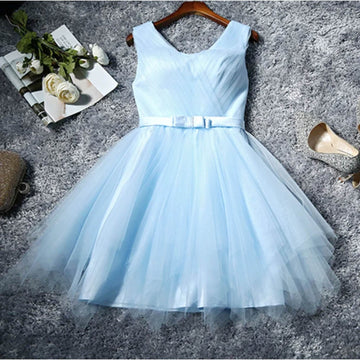 Pretty Short Party Wear Dress – Sky Blue - DrapeMe - Your Affordable place for In-Trend clothing