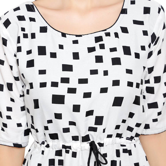 Printed Kurti With Plazo Bottom - White - DrapeMe - Your Affordable place for In-Trend clothing