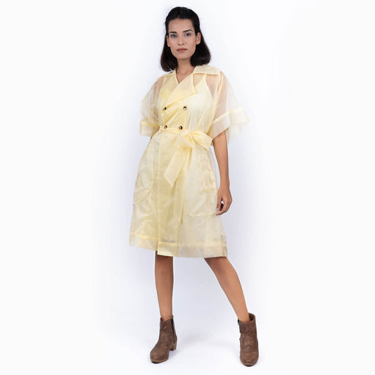 Sheer Semi- Wrap Dress – Peach - DrapeMe - Your Affordable place for In-Trend clothing