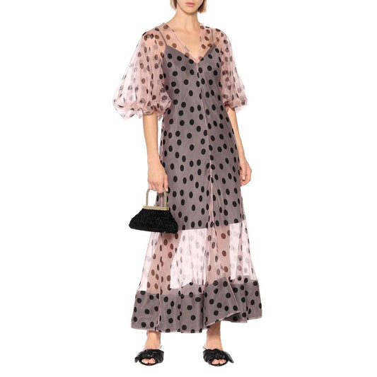 Polka Dot Organza Maxi Dress - DrapeMe - Your Affordable place for In-Trend clothing