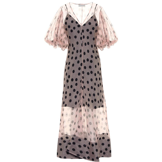 Polka Dot Organza Maxi Dress - DrapeMe - Your Affordable place for In-Trend clothing