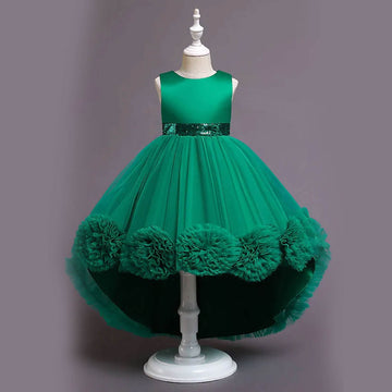 Birthday Girl Dress With Flower Bow – Green - DrapeMe - Your Affordable place for In-Trend clothing