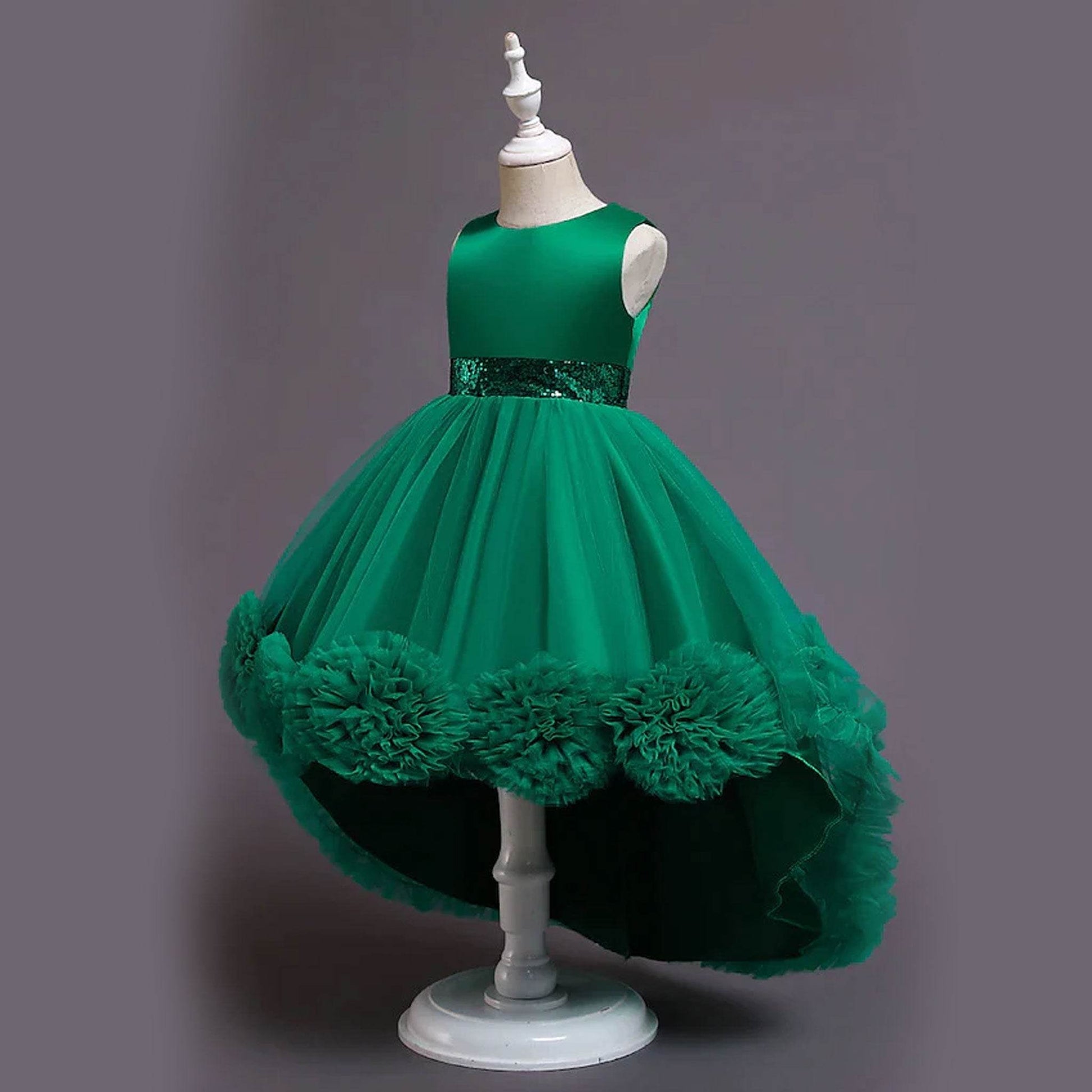 Birthday Girl Dress With Flower Bow – Green - DrapeMe - Your Affordable place for In-Trend clothing