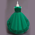Birthday Girl Dress With Flower Bow – Green - DrapeMe - Your Affordable place for In-Trend clothing