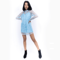 Trendy Organza Shirt Dress – Blue - DrapeMe - Your Affordable place for In-Trend clothing