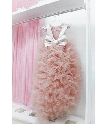 Layered Ruffle Floor-length Dress – Peach - DrapeMe - Your Affordable place for In-Trend clothing