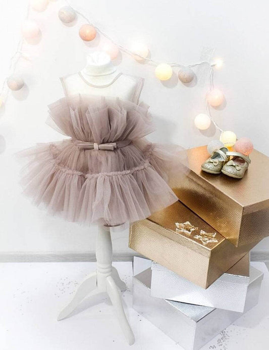 Adorable Off - Shoulder Ruffle Dress – Beige - DrapeMe - Your Affordable place for In-Trend clothing