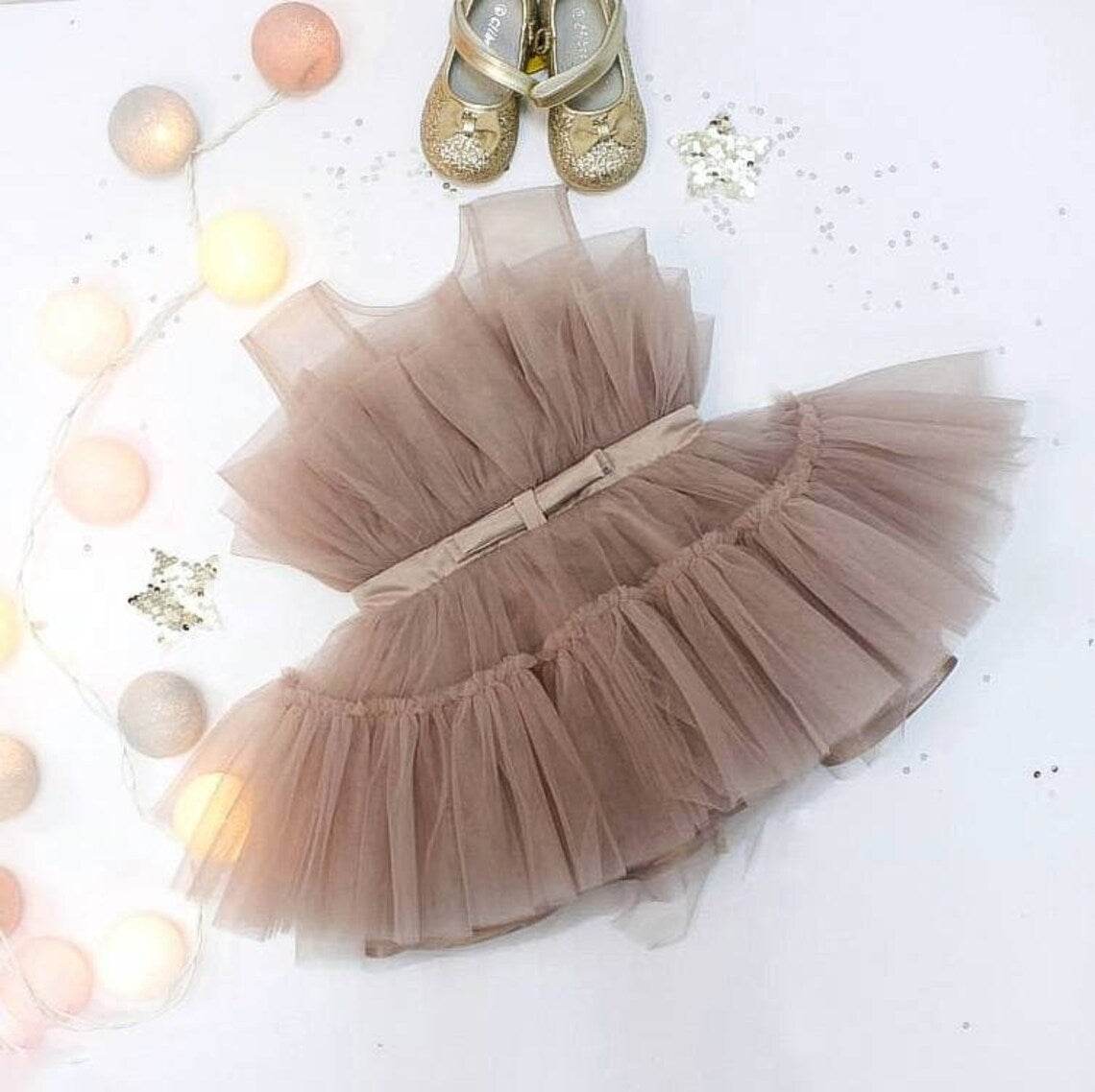 Adorable Off - Shoulder Ruffle Dress – Beige - DrapeMe - Your Affordable place for In-Trend clothing