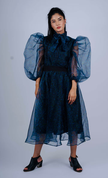 Powerful Organza Midi Dress – Blue - DrapeMe - Your Affordable place for In-Trend clothing