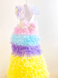 Unicorn Girl Birthday Dress, Toddler Unicorn Tulle Dress, Toddler Rainbow Birthday Dress - DrapeMe - Your Affordable place for In-Trend clothing