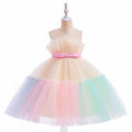 Birthday Girl Rainbow Puffy Dress - DrapeMe - Your Affordable place for In-Trend clothing