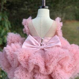 Girls Birthday Dress With Pearl Detailing - DrapeMe - Your Affordable place for In-Trend clothing