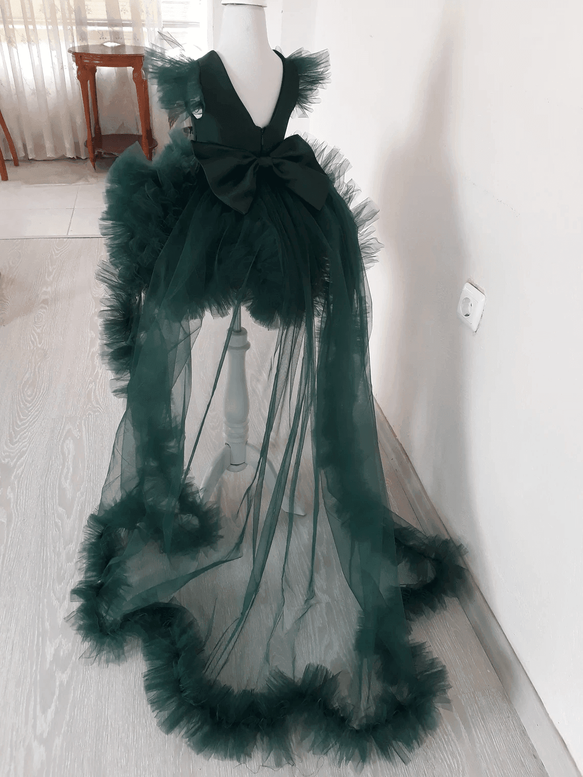 Tutu Dress For Birthday Girl Emerald Green Color - DrapeMe - Your Affordable place for In-Trend clothing