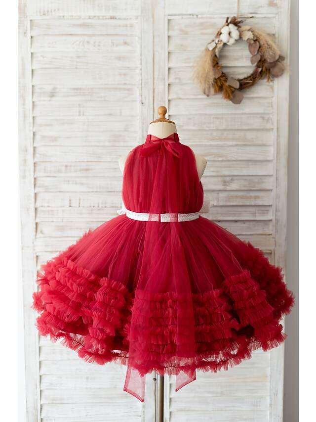 Birthday Party Dress For Girls – Maroon - DrapeMe - Your Affordable place for In-Trend clothing