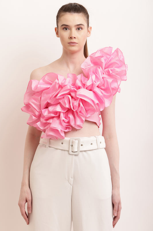 Blush My Baby Ruffled Top- Baby Pink