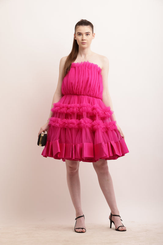 Hot Pink Barbie Tulle Dress