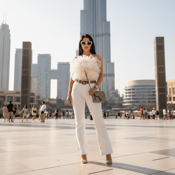 Doll Me Up Offshoulder Ruffle Organza Top