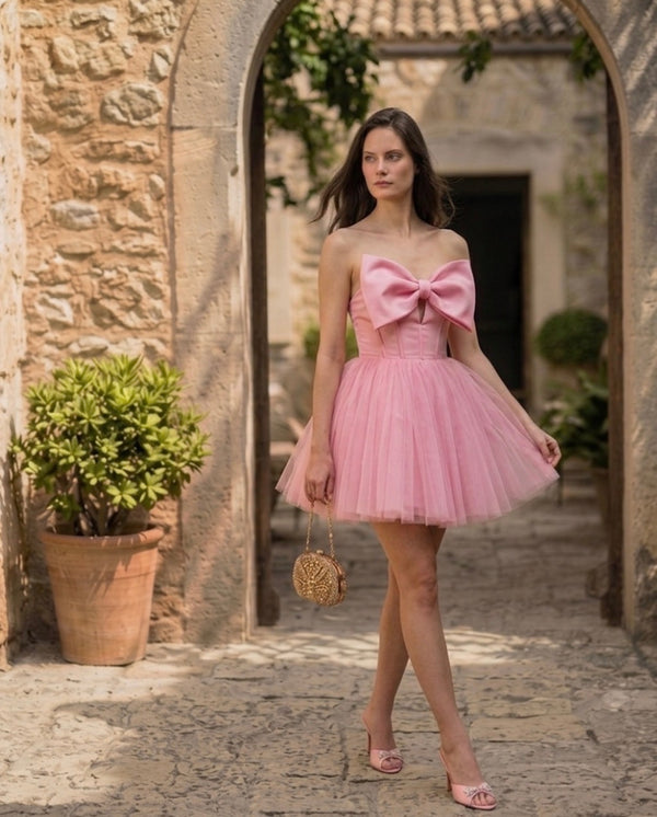 The Pink Duchess Bow Dress