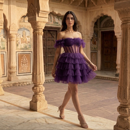 The Majestic Orchid Dress