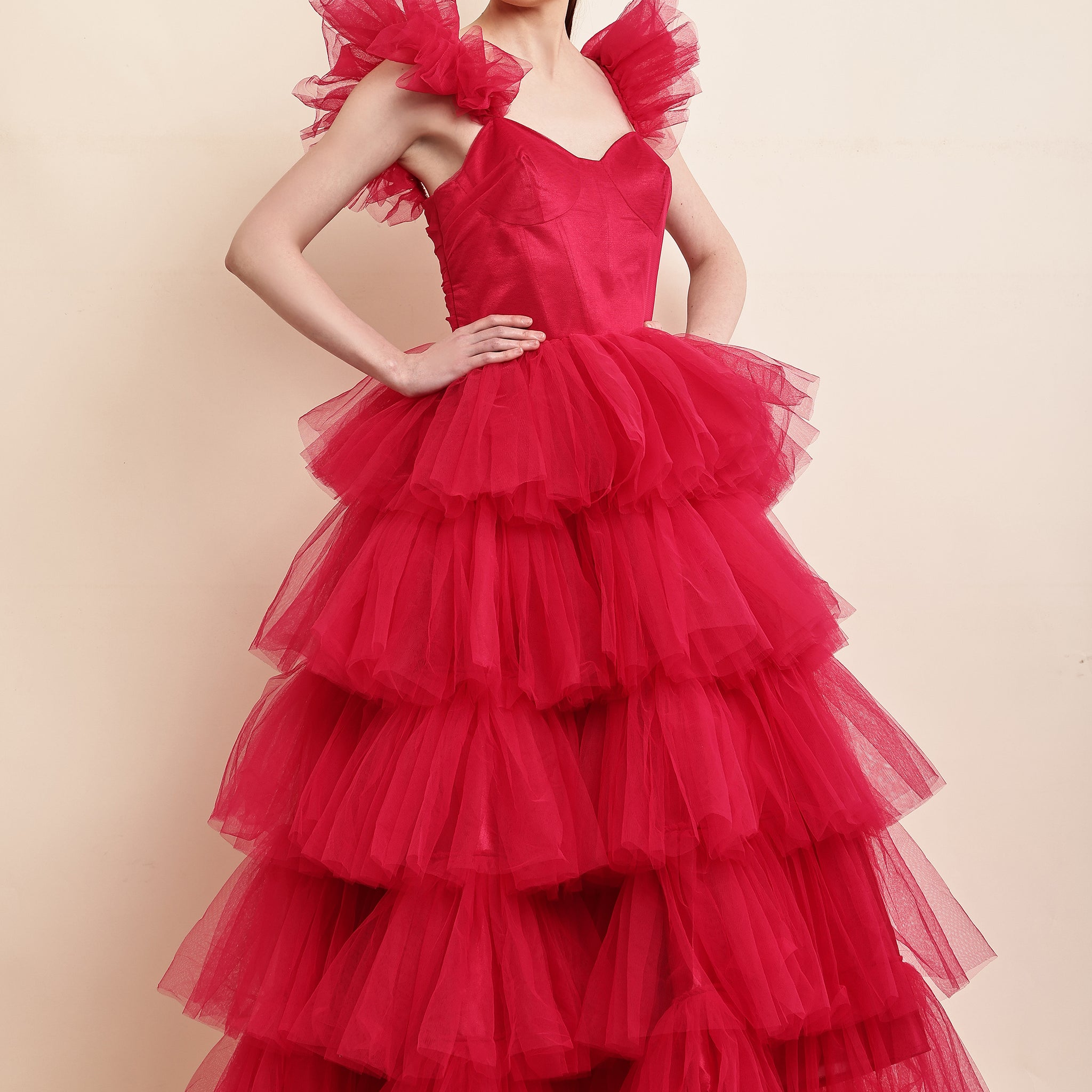 Dreamy Pink Princess Tulle Dress