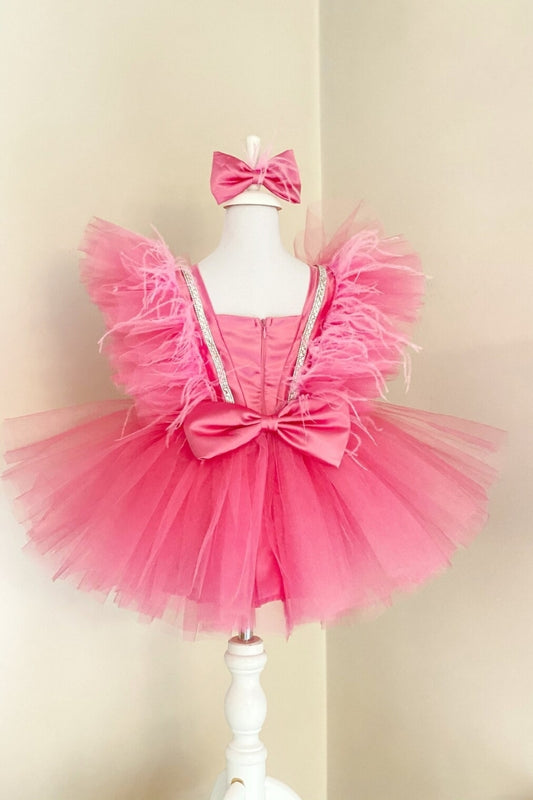 Fairy Tale Rose Pink Tulle Birthday Dress