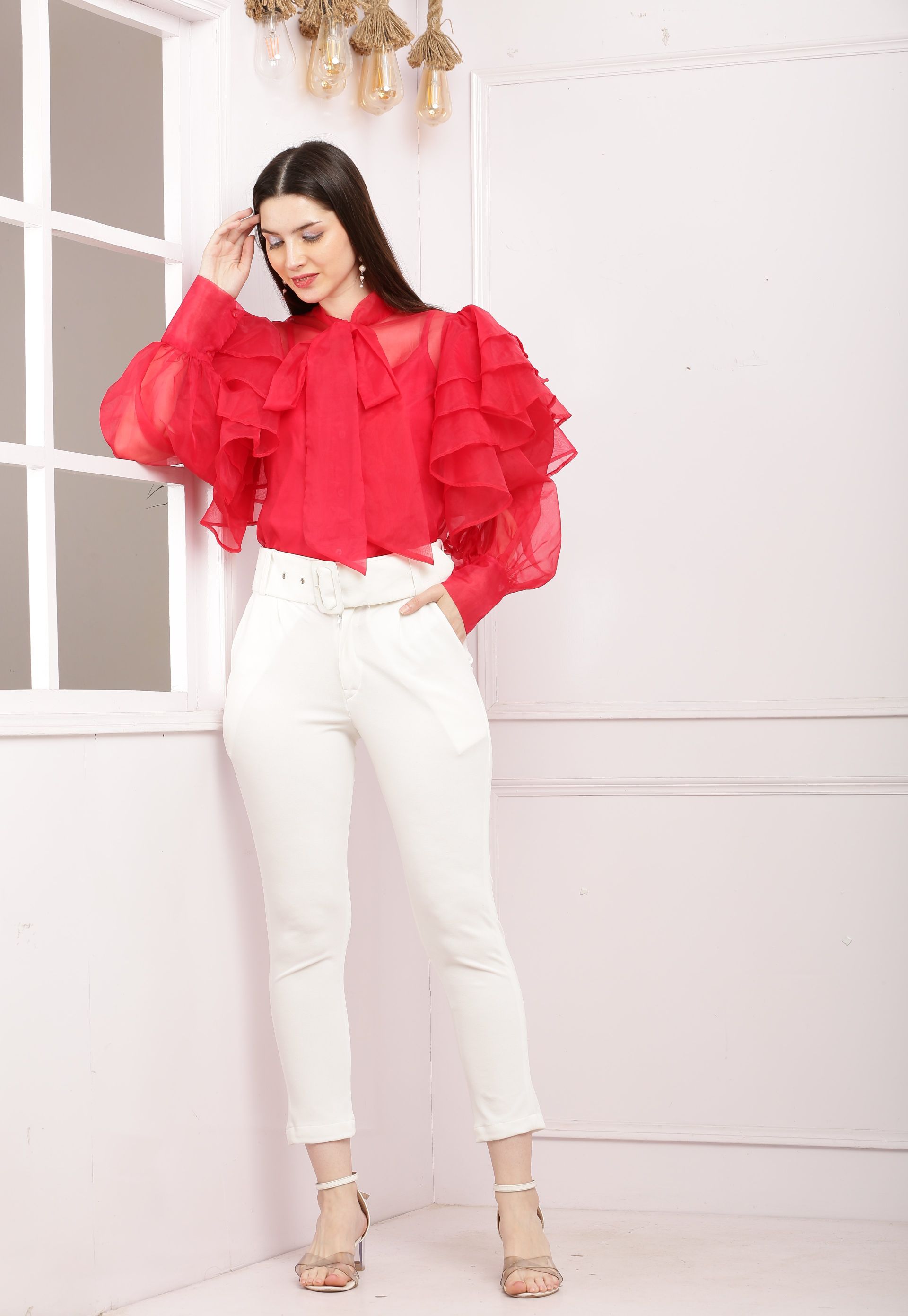 Doll Me Up Offshoulder Ruffle Organza Top – DrapeMe - Your Affordable place  for In-Trend clothing