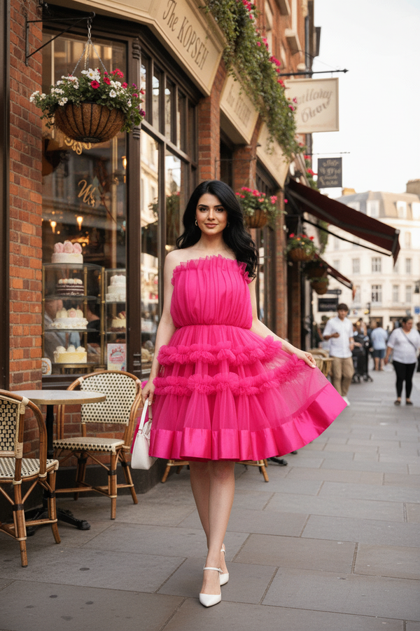 Hot Pink Barbie Tulle Dress