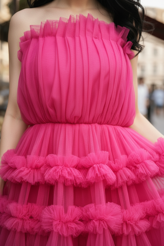 Hot Pink Barbie Tulle Dress