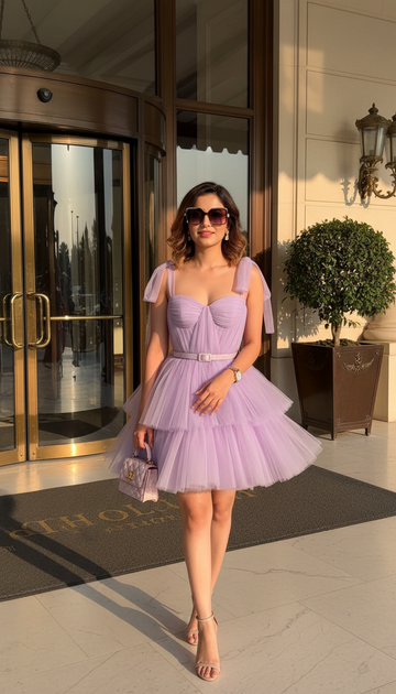 Dreamy Lilac Corset Dress